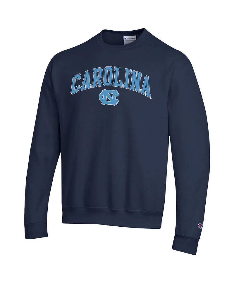 Champion Men's Navy North Carolina Tar Heels Arch Over Logo Pullover Sweatshirt