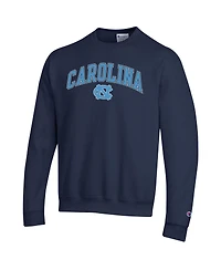 Champion Men's Navy North Carolina Tar Heels Arch Over Logo Pullover Sweatshirt