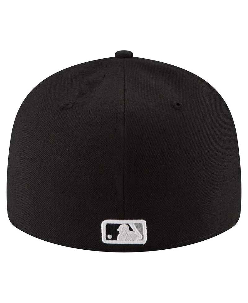 New Era Men's Black Chicago White Sox 125th Anniversary Low Profile 59FIFTY Fitted Hat