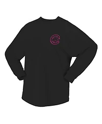 Fanatics Women's Black Chicago Cubs Neon Jersey Long Sleeve T-Shirt