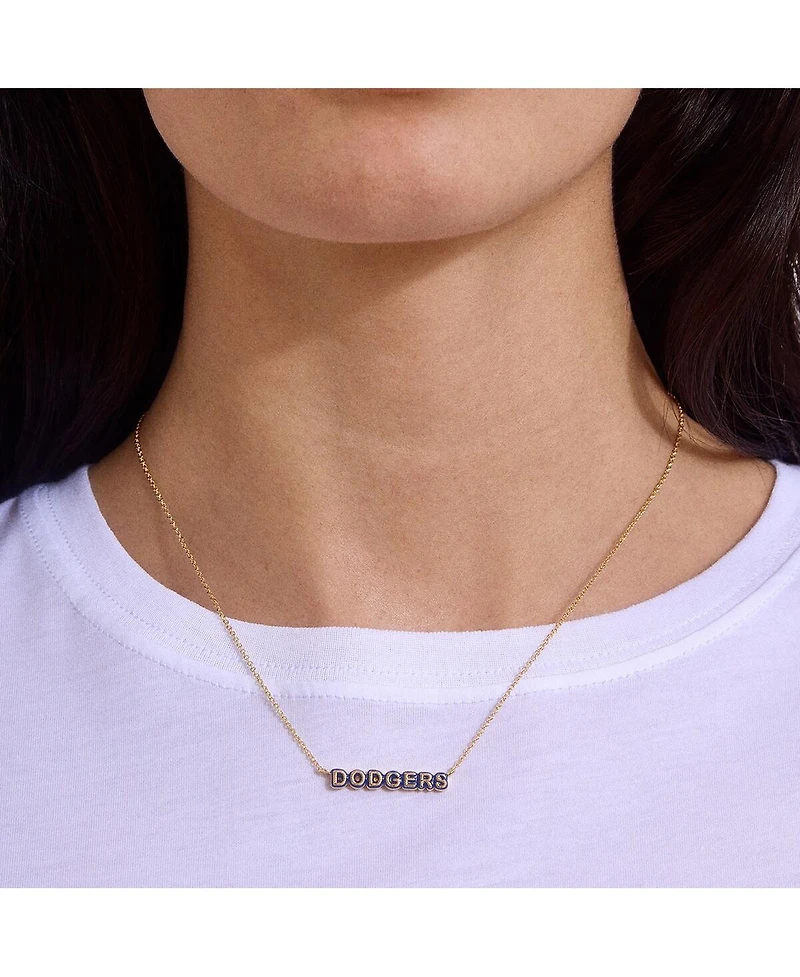 Wear by Erin Andrews Los Angeles Dodgers Delicate Enamel Necklace