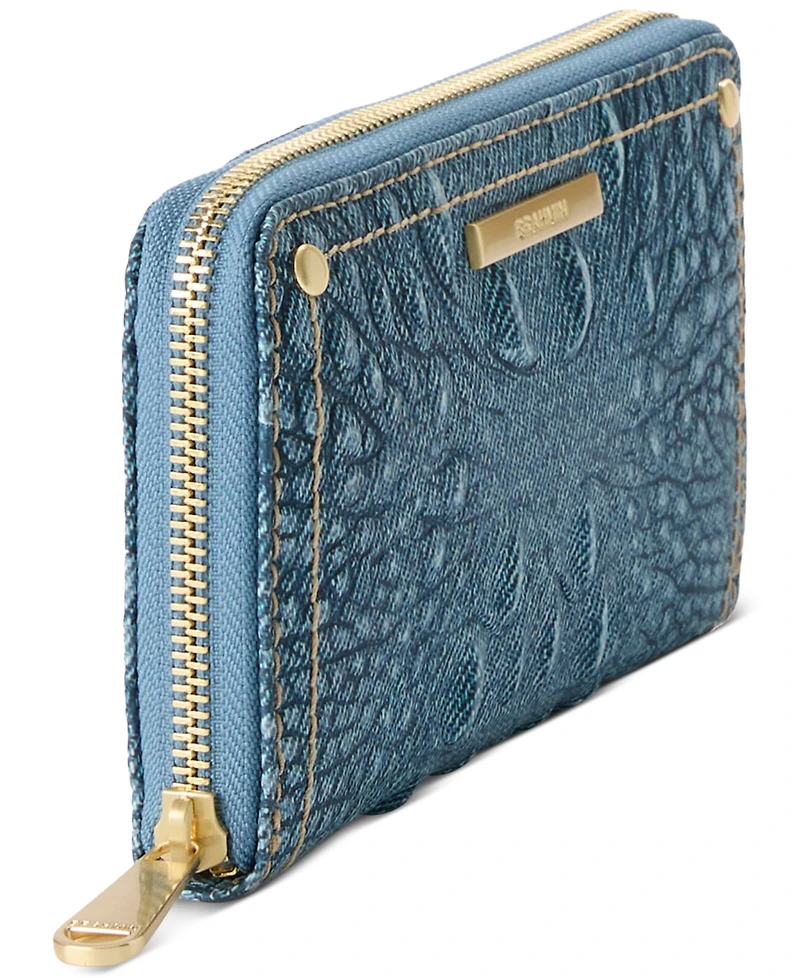 Brahmin Suri Denim Secour Leather Wallet