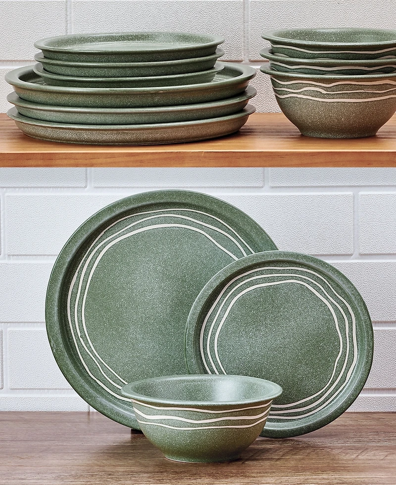 Pfaltzgraff Natures Pallet Sage 12-Pc. Dinnerware Set, Service for 4