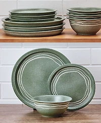 Pfaltzgraff Natures Pallet Sage 12-Pc. Dinnerware Set, Service for 4
