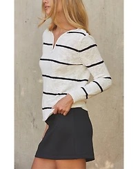 Crescent Women's Sherri Striped Knit Top