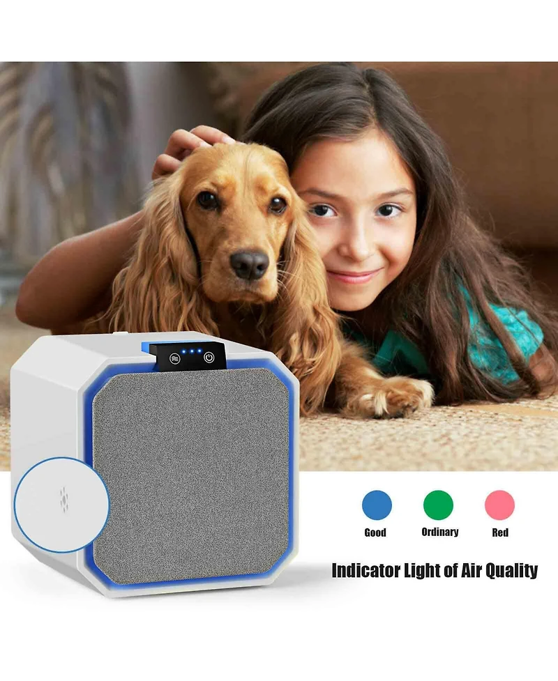 Desktop Hepa Air Purifier Home Air Cleaner with 2-in-1 Composite Hepa Filter