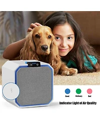 Desktop Hepa Air Purifier Home Air Cleaner with 2-in-1 Composite Hepa Filter