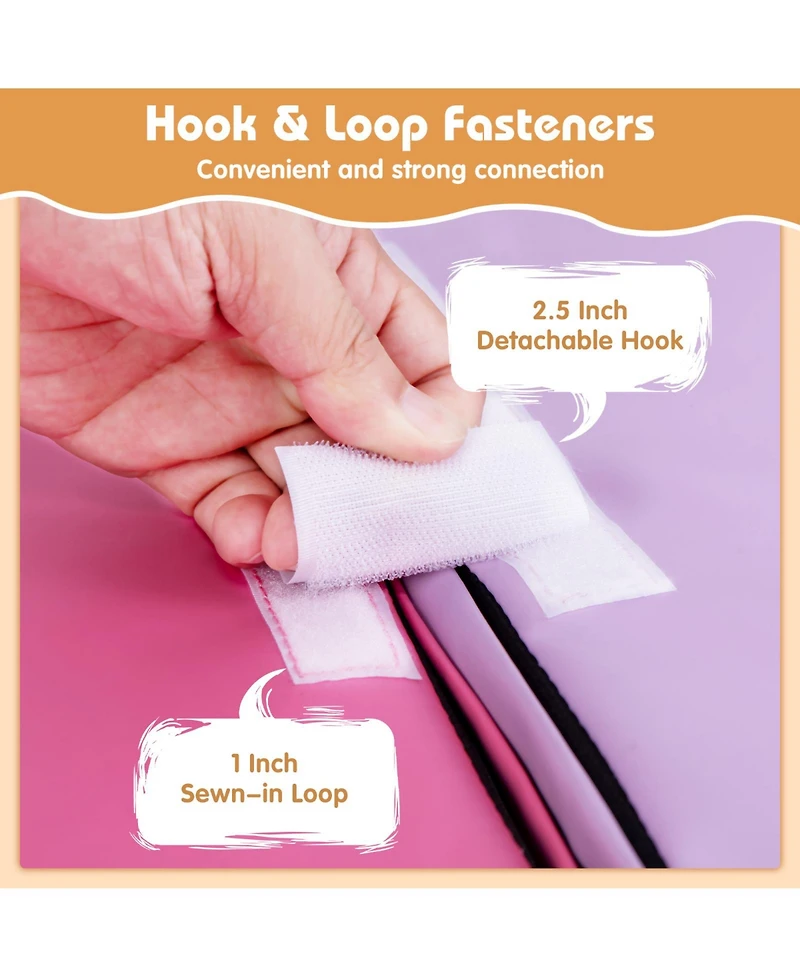 2-Piece Step and Slide Climber for Infants and Toddlers Baby Soft Play Set Foam Blocks