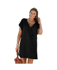 Swimsuits for All Women's Esme Lace Up Cover Dress