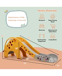 3 in 1 Kids Climber Slide Play Set with Basketball Hoop