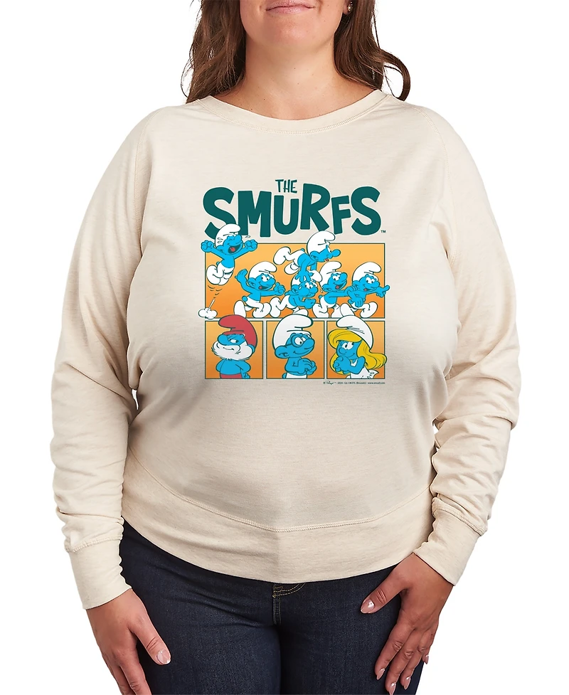 Hybrid Apparel Plus The Smurfs Graphic Pullover T-Shirt