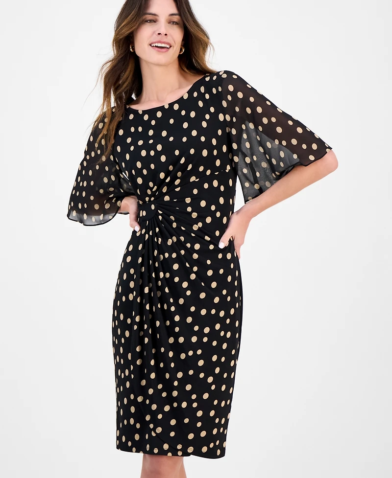 Connected Women's Butterfly-Sleeve Sheath Dress