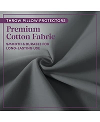 Circles Home, 100% Cotton Zippered Pillow Protector 4 Pack