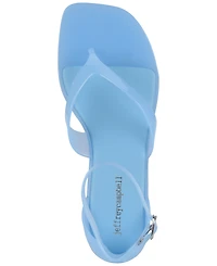Jeffrey Campbell Women's Gummy Kitten-Heel Jelly Thong Sandals