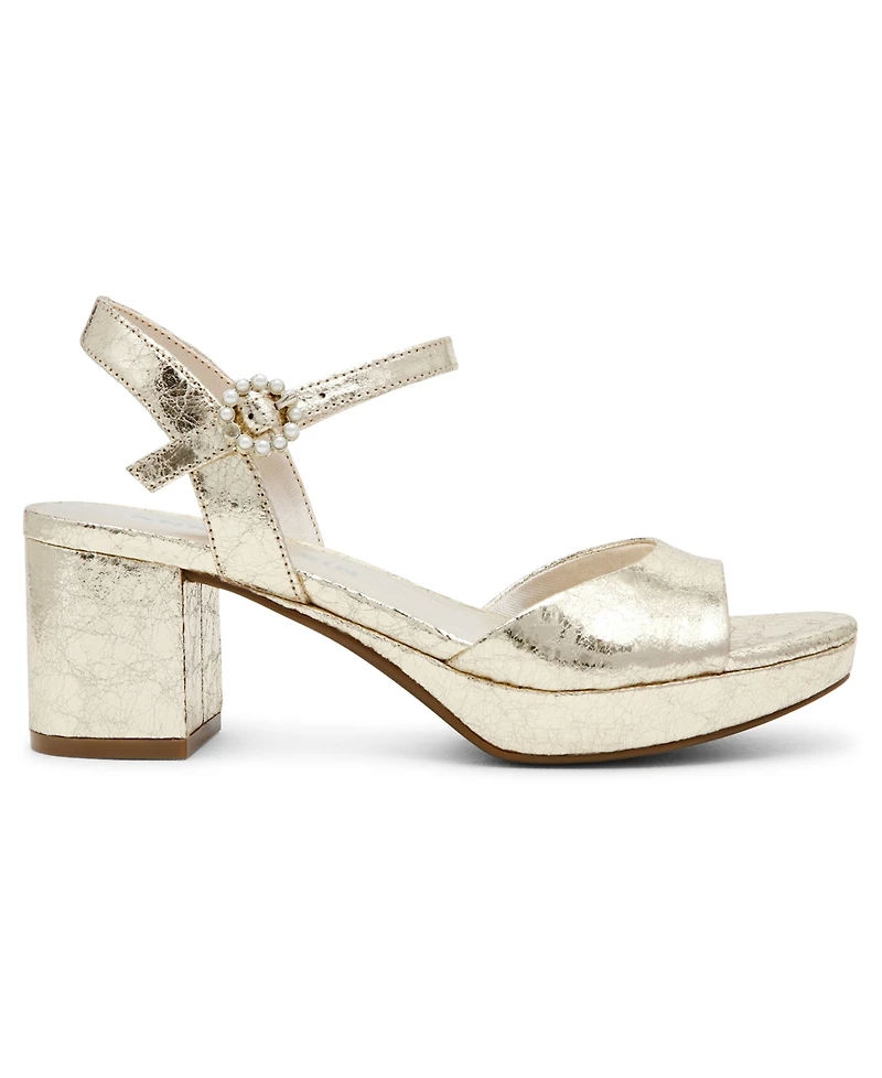 Anne Klein Women's Piper Platform Block Heel Dress Sandals