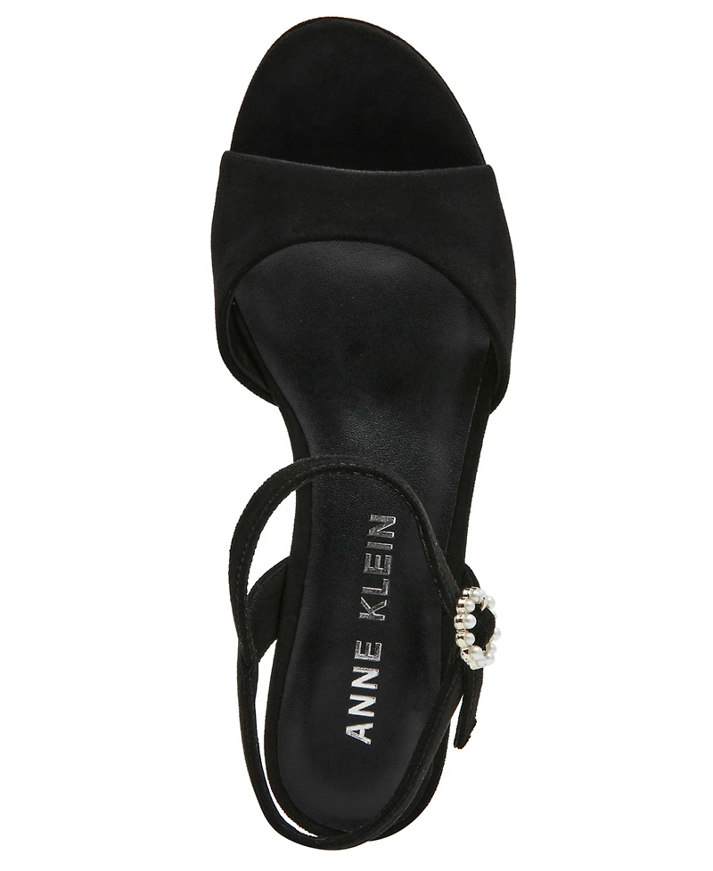 Anne Klein Women's Piper Platform Block Heel Dress Sandals