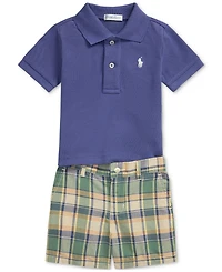 Polo Ralph Lauren Baby Boys Shirt & Madras Shorts Set