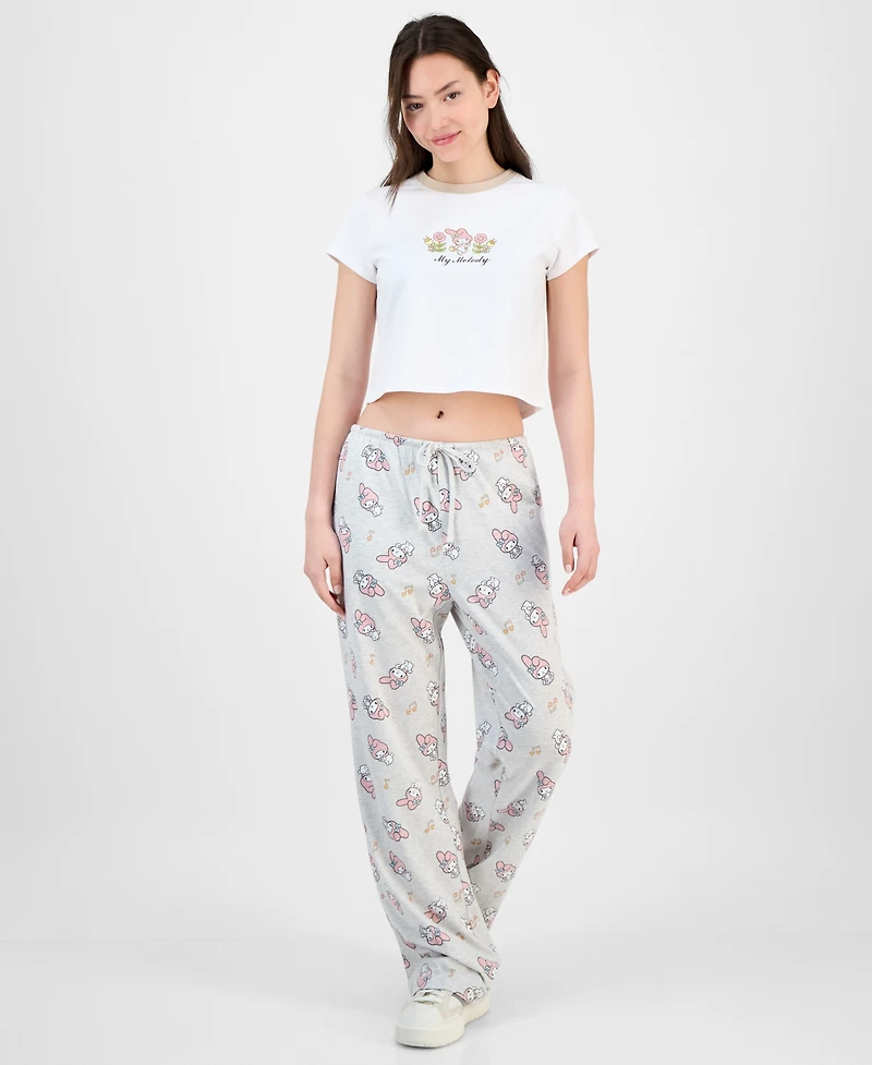 Love Tribe Junior's My Melody Allover-Print Drawstring Pants