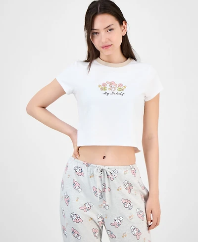 Love Tribe Junior's My Melody Crewneck T-Shirt