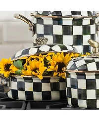 MacKenzie-Childs Courtly Check 3-Quart Enameled Steel Casserole Dish