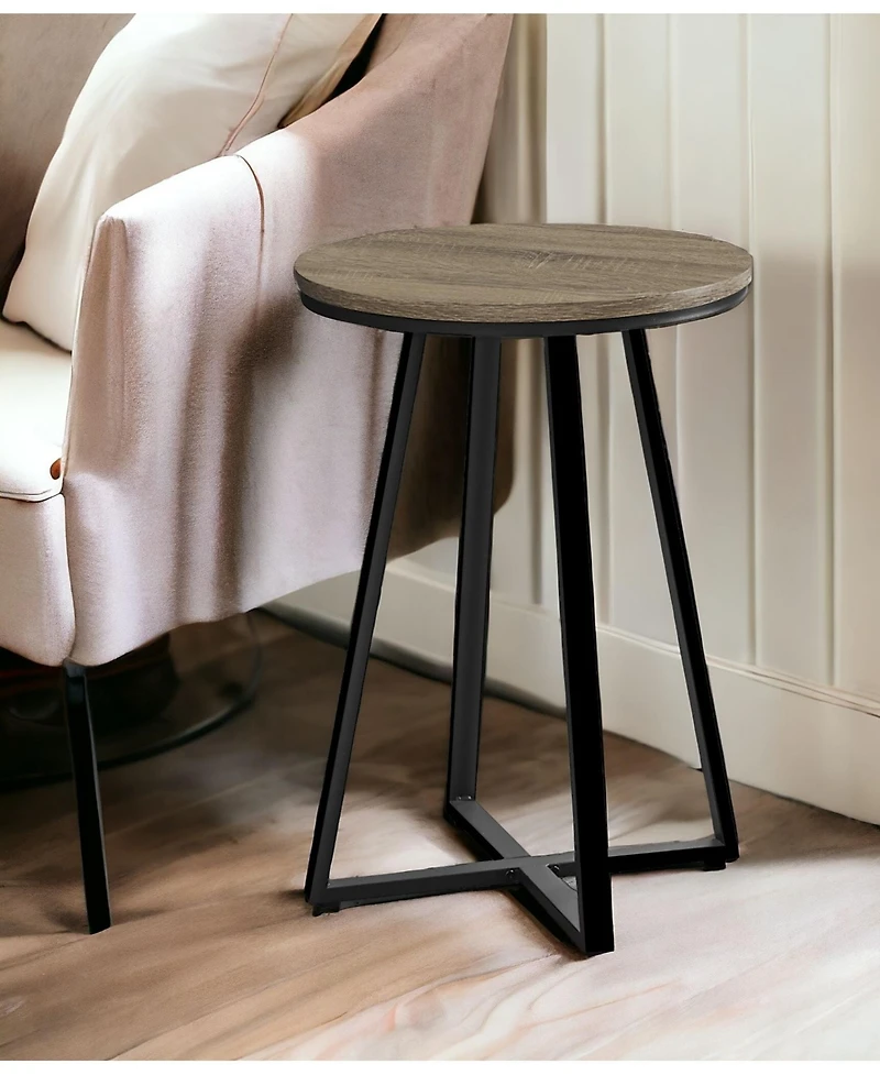 Small Round End Table – Compact Design for Tight Spaces