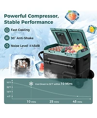 Dual Zone 12V Car Refrigerator for Vehicles Camping Travel Truck Rv Boat Outdoor