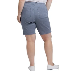 Nydj Plus Ella Denim Shorts with Side Slits