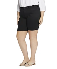 Nydj Plus Ella Denim Shorts with Side Slits