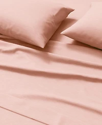 Linery & Co. Heathered Melange Cotton Jersey Knit Sheet Set