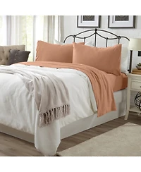 Linery & Co. Heathered Melange Cotton Jersey Knit Sheet Set