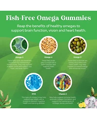 Kids Omega Dha Gummies | Immunity and Focus, Lemon & Orange Flavor | 90ct