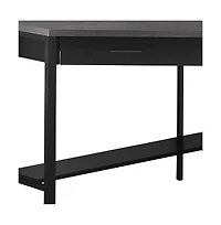 Corner Computer Desk 42" Sturdy Wood and Metal Frame for Home or Office Use