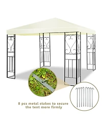 10 x 10 Feet Patio Gazebo Canopy Tent Garden Shelter