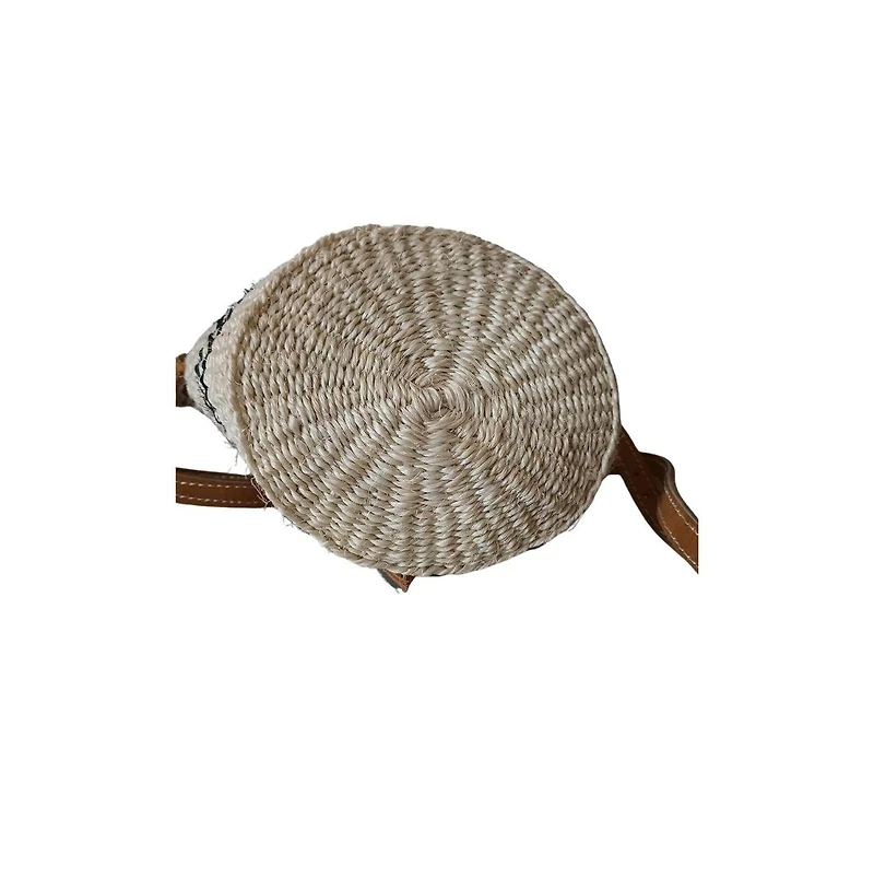 Peace Micro Handmade Sisal Crossbody Bag