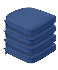 Aoodor Outdoor Chair Cushion W18''xD19'' Soft and Fade-resistant Polyester, Invisible Zipper for Easy Cleaning