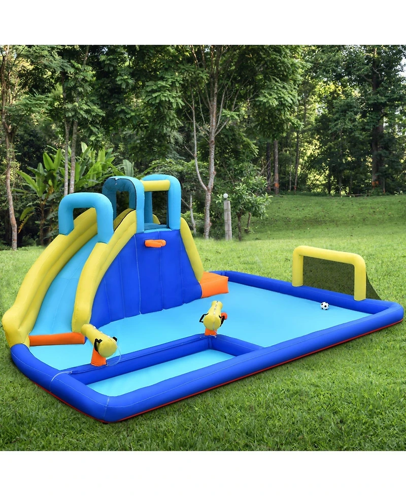 6-in-1 Inflatable Water Slide Jumping House without Blower