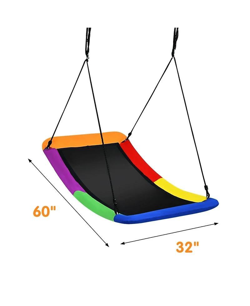 700lbs Giant 60 Inch Platform Tree Swing for Kids and Adults