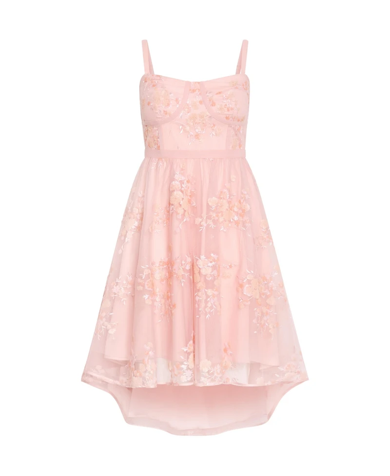 City Chic Plus Ambrosia Strapless Tulle Dress