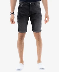 Cultura Men's Roll Up Denim Shorts