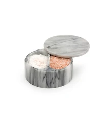 Rsvp International 5 Ounce Marble Salt Box with Hinged Lid