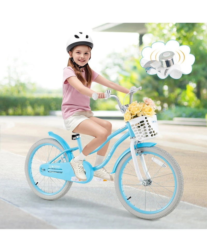 20 Inch Kids Bike with Dual Brakes and Adjustable Seat