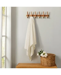 Linery & Co. Quick-Drying Cotton Diamond Waffle Textured 4-Piece Bath Towel Set