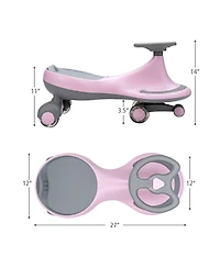 Wiggle Car Ride-on Toy with Flashing Wheels