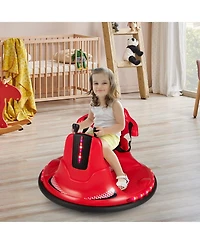 12V Kids Ride On Bumper Car with Remote Control Lights and Music