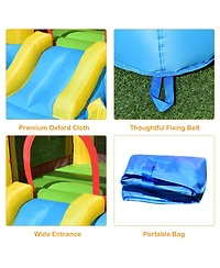Inflatable Kids Slide Bounce House with 550w Blower