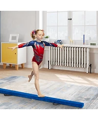 7 Feet Folding Portable Floor Balance Beam with Handles for Gymnasts