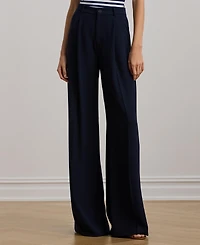 Lauren Ralph Women's Double-Faced Georgette Wide-Leg Pants