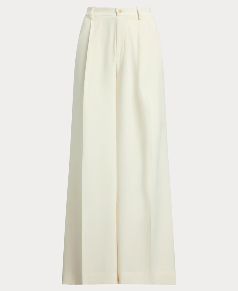 Lauren Ralph Women's Double-Faced Georgette Wide-Leg Pants