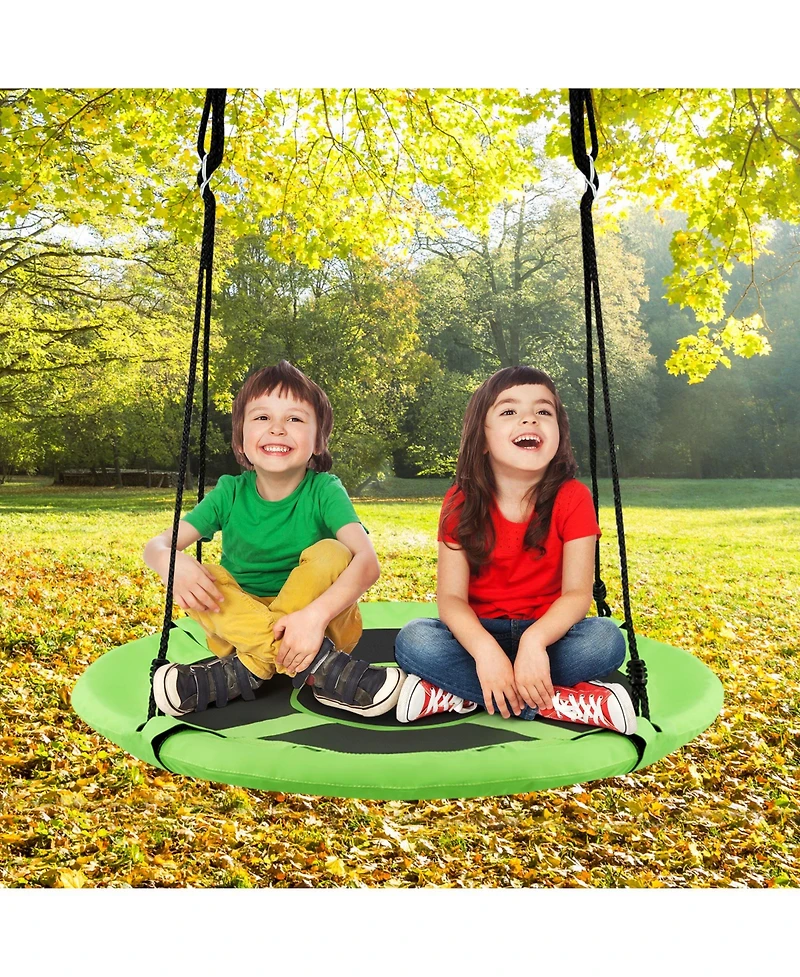 2-in-1 40 Inch Kids Hanging Chair Detachable Swing Tent