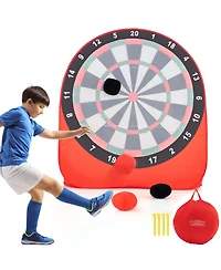 Large Dart Board for Kids with 4 Kick Balls